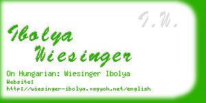 ibolya wiesinger business card